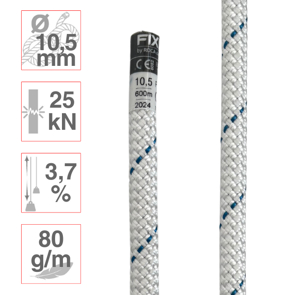 Cuerda semiestática Ø10.5mm RANGER Fixe para trabajos verticales