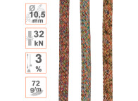 Cuerda Ø10.5mm CHAMELEON semiestática para trabajos verticales