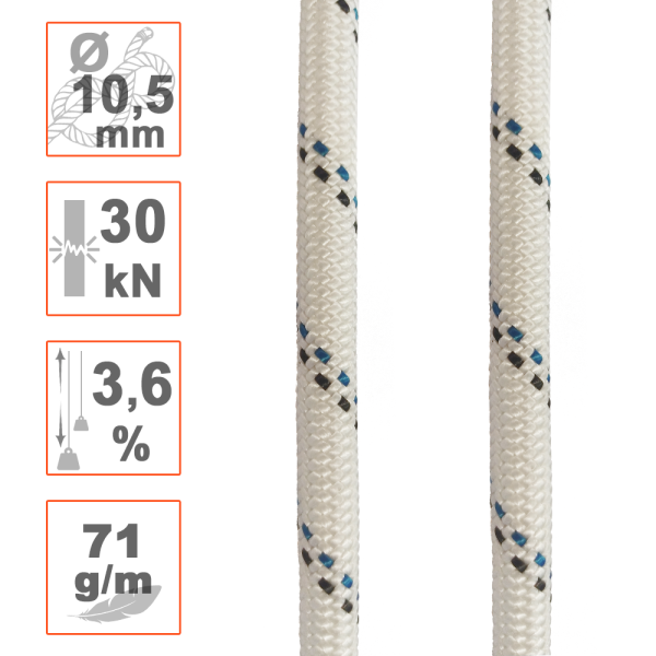 Cuerda semiestática Ø10.5mm STARK para trabajos verticales