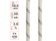 Cuerda semiestática Ø10.5mm STARK para trabajos verticales