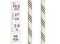 Cuerda semiestática Ø10.5mm CONTRACT para trabajos verticales