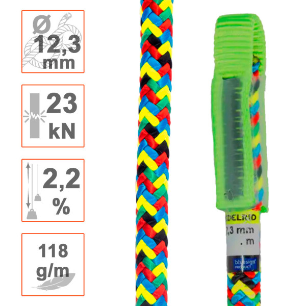 Ø12,3mm XPE cuerda para poda de arboles y trepa en altura Edelrid