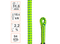 Cuerda Ø11.5mm TACHYON para poda en altura con técnica de trepa