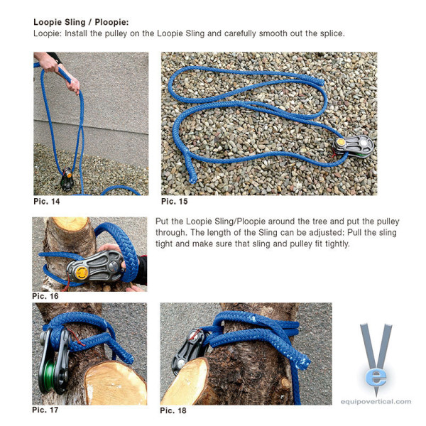 Eslingas LOOPIE TREX de 12,7mm para poda, apeo y tala de árboles