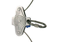 Carro anticaídas Papillon II para línea de vida vertical de cable