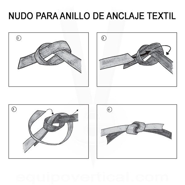 Cinta plana de poliamida para realizar anclajes. Anchura 26mm