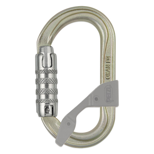 Mosquetón de acero OXAN con cierre Triact Lock de la marca Petzl