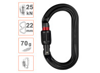 OK Screw Lock. Mosquetón de aluminio con cierre de rosca. Petzl