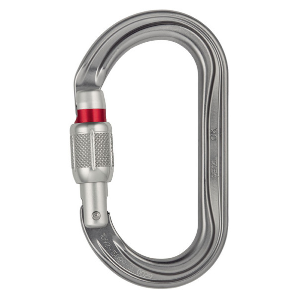 OK Screw Lock. Mosquetón de aluminio con cierre de rosca. Petzl