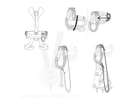 Mosquetón CARITOOL L 15kg de Petzl portamaterial para arneses