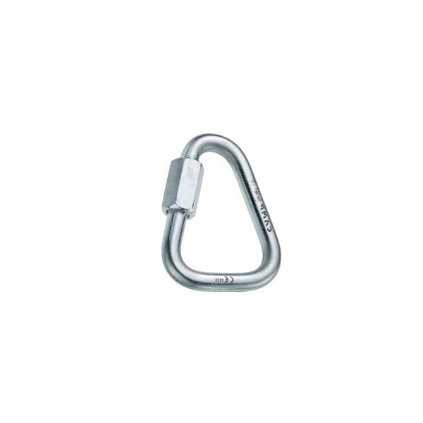 Maillón triangular de acero. Forma Delta con sección de 5 mm.
