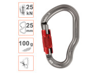 Mosquetón de aluminio VERTIGO Twist Lock para cabo asimétrico