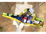 Camilla de rescate enrollable para izar en horizontal o vertical