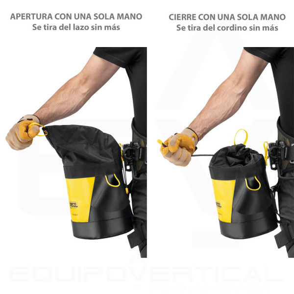 Bolsa portaherramientas TOOLBAG L Petzl con capacidad de 6 litros
