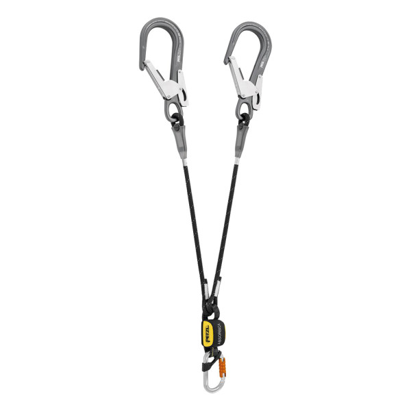 Cabo de amarre doble con absorbedor y 2 ganchos MGO-Y de Petzl