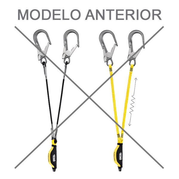 Cabo de amarre doble con absorbedor y 2 ganchos MGO-Y de Petzl