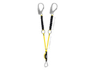 Cabo de amarre doble TIE-BACK con absórbica y 2 ganchos MGO Petzl