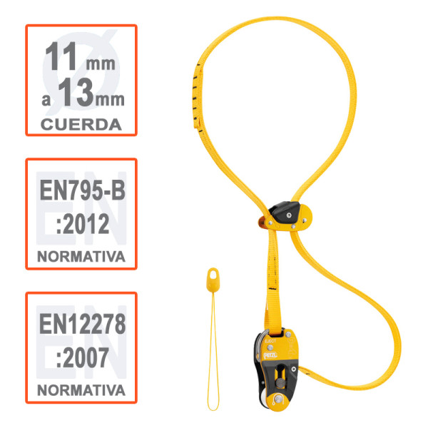 Recambio Salvarramas regulable EJECT 2,5m. Anclaje trepa y poda. 2