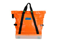 Saca de 95L certificada para 80kg de carga útil. Mide 57x27x68cm.