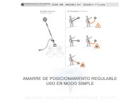 GRILLON Amarre con bloqueador de posicionamiento regulable Petzl