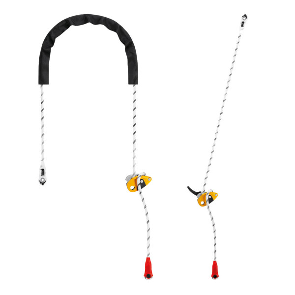 GRILLON Amarre con bloqueador de posicionamiento regulable Petzl