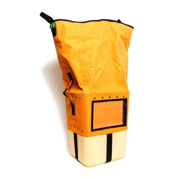 Cubo certificado 3585 para 150kg. Capacidad 52L. Dim 28x26x85cm