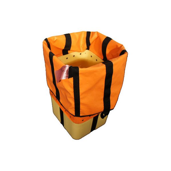 Cubo certificado 3585 para 150kg. Capacidad 52L. Dim 28x26x85cm