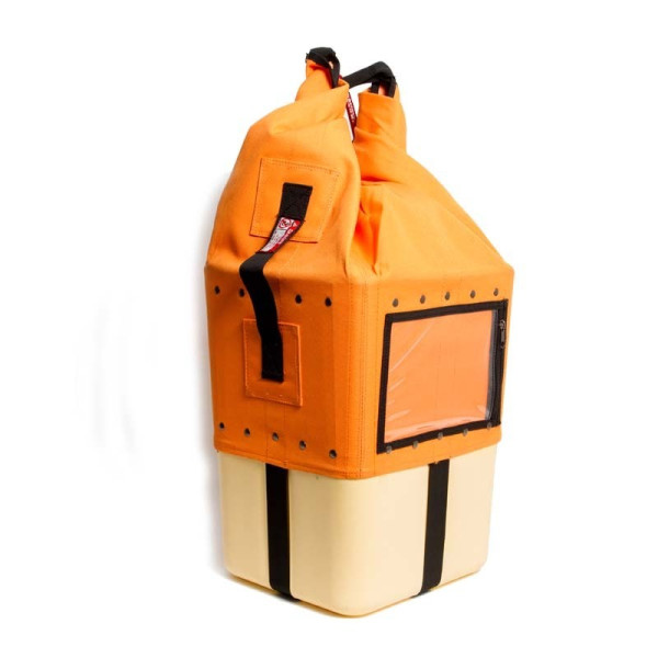 Cubo certificado 3585 para 150kg. Capacidad 52L. Dim 28x26x85cm