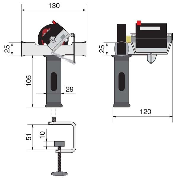 Cuentametros para cuerdas y cables de Ø3-23mm 2