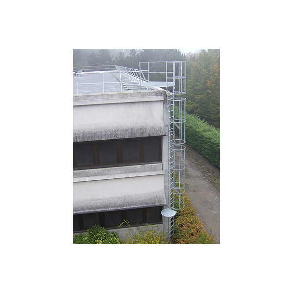 Escaleras fijas modulares, con o sin aros quitamiedos