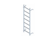 Tramo de escalera galvanizada. 2100mm sin aros quitamiedo