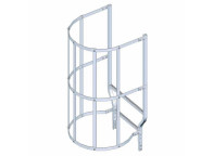 Extensión superior de escalera con aros quitamiedo - Equipo Vertical
