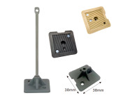 Base para poste del sistema antipalomas por cable tensado