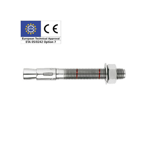 Parabolt M12 anclaje mecánico de acero inox A4