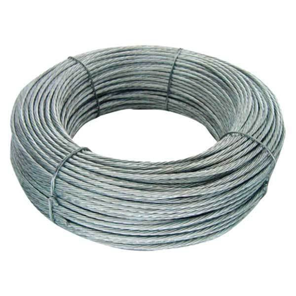 Cable de diámetro 2mm en acero galvanizado con trenzado 6x7+1