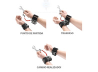 Bolso con 3 clip de soporte SLS para prevenir caída herramientas.