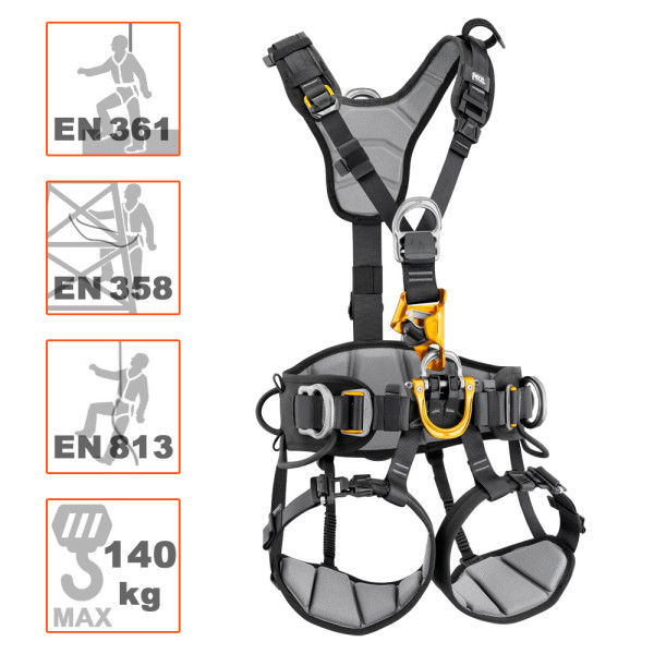 Arnés ASTRO Bod Croll Fast de Petzl para trabajos verticales