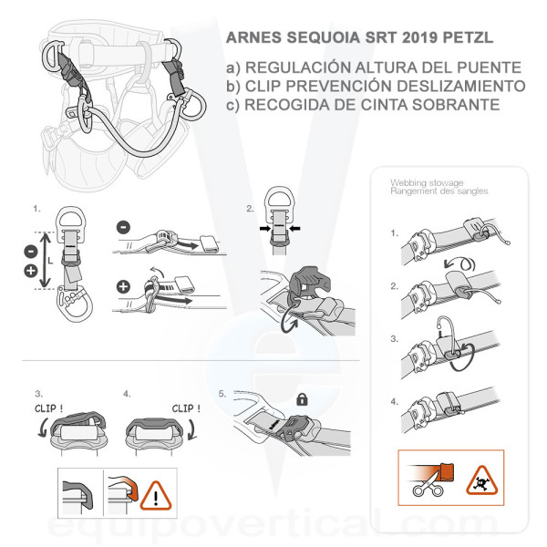 Arnés para poda de árboles y trepa SEQUOIA SRT marca Petzl