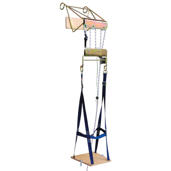 Silla con poleas para trabajos verticales en posición sentada 40m