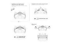 Grilletes para enganchar la silla Podium al arnés Astro de Petzl.