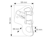 Bloqueador ventral para cuerda TURBOCHEST con poleas Camp Safety