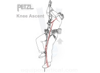 Estribo con bloqueador KNEE ASCENT para trepa cuerda simple SRT