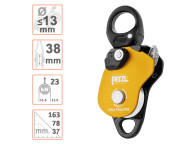 Polea PRO TRAXION Petzl con bloqueo para seguridad y suspensión