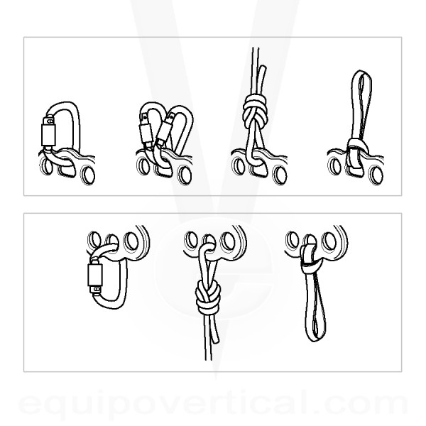 PAW S Placa multi anclajes Petzl. Eslabón para reparto de cargas.