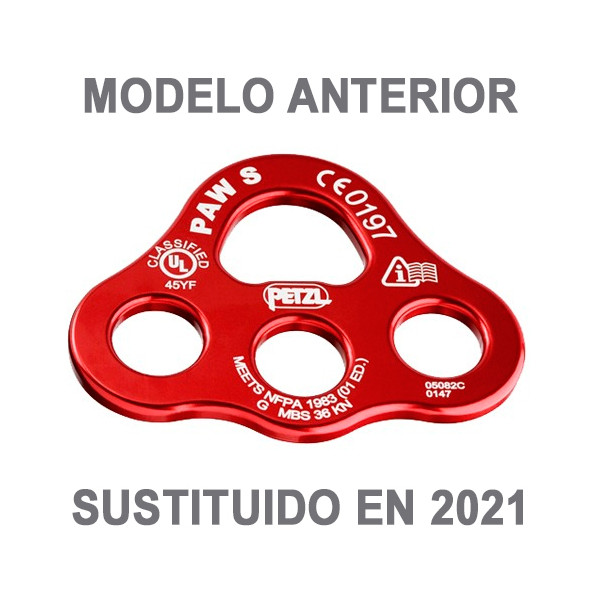PAW S Placa multi anclajes Petzl. Eslabón para reparto de cargas.