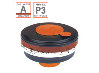 Filtro A2P3 Delta para partículas, gases y vapores orgánicos