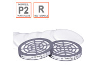 Prefiltros P2 para semimáscara 6200 Delta. Protección partículas