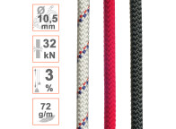 Cuerda Ø10.5mm PATRON semiestática para trabajos verticales