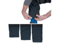 Pantalón de trabajo gris MOPA2 de 97% algodón y 3% elastano.