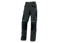 Pantalón de trabajo gris MOPA2 de 97% algodón y 3% elastano.
